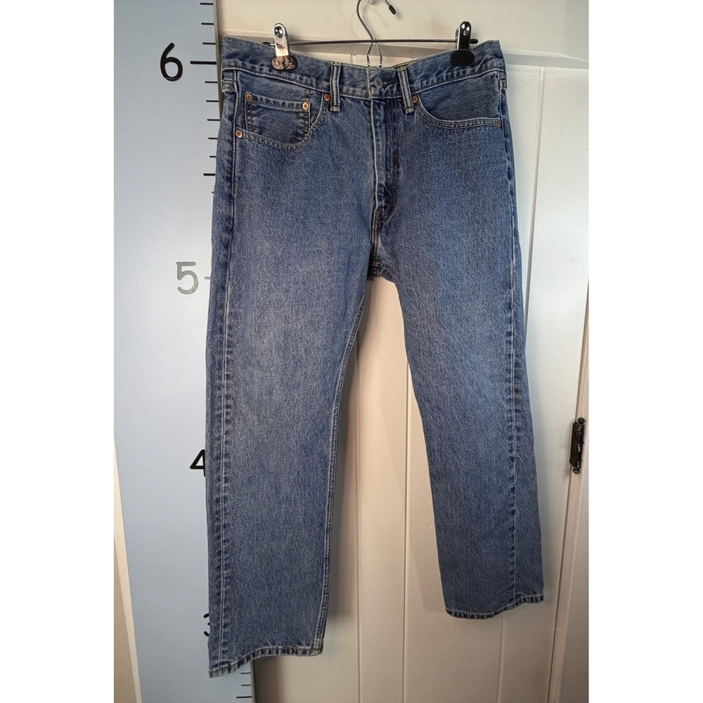 Levi's 505 Straight Fit Men's Size 34/30‎ Blue Jeans Western Cowboy Casual
